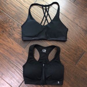 2 sports bras under armor and danskin